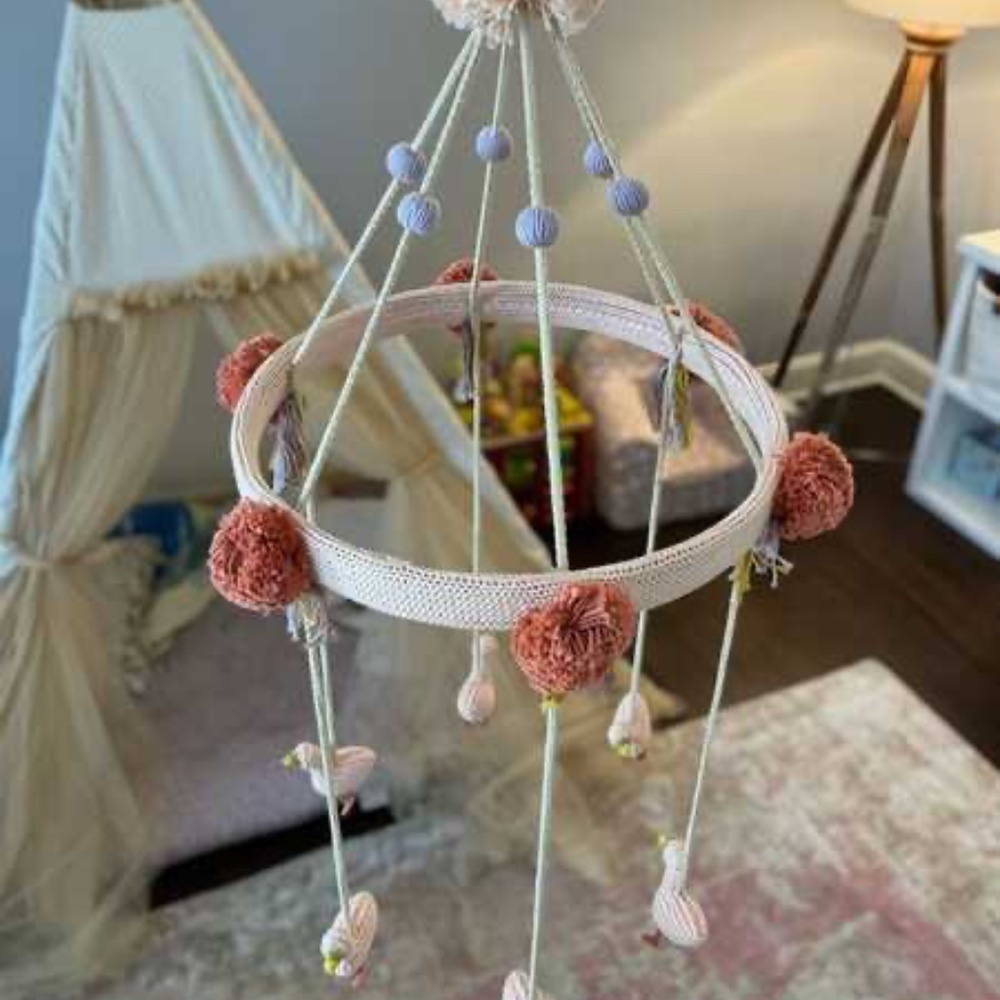 Anthropologie Pink and Purple Kids Mobile